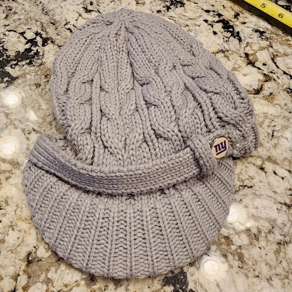 New york ny giants nfl New Era Button Blast Knit Beanie Gray hat New - Picture 1 of 4